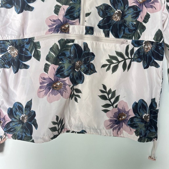 Thread‎ & Supply Floral Anorak Hoodied Windbreaker Lightweight Fairy Medium NWOT - Picture 10 of 11